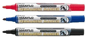 Viltstift Pentel NLF50 Maxiflo rond 1mm zwart - 2