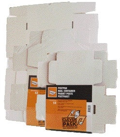 Postpakket CleverPack golf 330x300x80mm, 5 stuks wit - 2