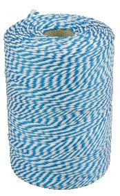Katoenen touw Muller, 50g, 45 meter, Blauw/Wit