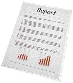 L-map Esselte Standaard Copy Safe PP A4, transparant, 0,11 mm