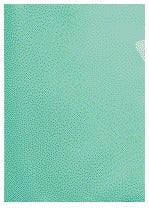 L-map Quantore A4 polypropyleen 0.12mm, groen, open boven- en rechterzijde - 2