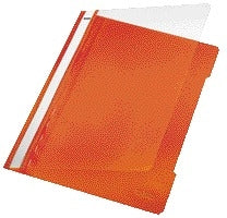 Leitz Rood A4 PP Snellehechter Map met Transparant Dekblad