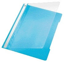 Leitz A4 PVC Snelhechter in lichtblauw met identificatieband