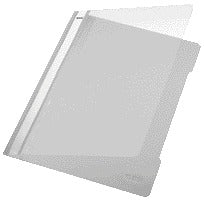 Leitz Grijze A4 PP Snellehechter Map met Transparant Dekblad