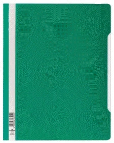 Durable A4 PVC Snellehechter Map in Groen met Etiket