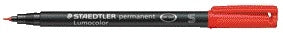 Viltstift Staedtler OHP Lumocolor SF Rood, Perm, 0,4mm
