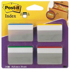 Post-it Indextabs 686A1 Gebogen 38x50,8 mm Strong Assorti