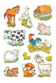 HERMA Boerderijdieren stickers, zelfklevend, 50 stuks
