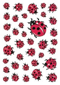 HERMA Lieveheersbeestje stickers, zelfklevend, 50 stuks