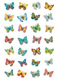 HERMA 6819 Glitterfolie zelfklevende etiketten, vlindermotief