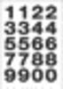 HERMA 4136 20x18mm getallen 0-9 zwart op transparant
