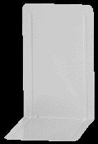 Maul metalen boekensteun 14x12x24cm wit