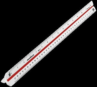 Rumold Driekantige Schaalstok 150/30 1:20/25/50/75/100/125
