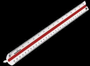Rumold Driekantige Schaalstok 150/30 1:20/25/33.33/50/75/100
