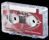Cassette dicteermachine Philips LFH 0005 2x15 min + clip