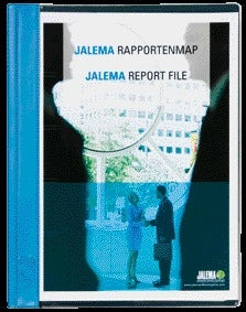 Jalema Rapportenmap Strip met Dekplaatje Blauw