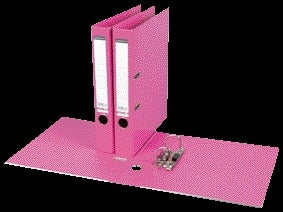 Ordner Quantore A4 50mm PP roze met hefboommechaniek