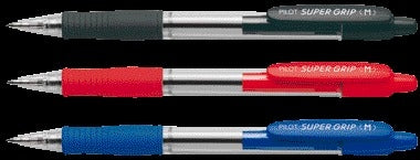 Pilot Super Grip Balpen M, Blauw, Drukmechaniek - 2