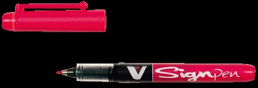 Sign Fineliner PILOT V Sign SW-VSP 0,6mm rood