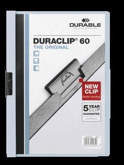 Durable Klemmap A4 6mm Blauw, Slijtvaste Folie, 60 Pagina's