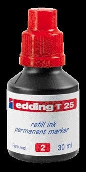 Viltstiftinkt edding T25 rood voor diverse toepassingen