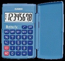 Casio Basisschoolrekenmachine Blauw met Extra Groot LCD