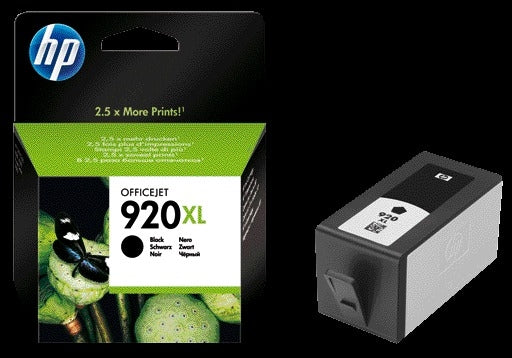 HP 920XL Zwarte Inktcartridge, hoge capaciteit, tot 1.200 pagina's