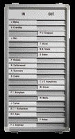 Legamaster naam- en afwezigheidset 54x28 cm, 20 namen