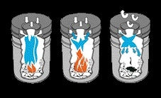 Papierbak met vlamdovende deksel, 15L, zwart, van staal - 3