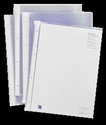 Showtas Qbasic A4 4-rings PP 0.05mm, copysafe en open bovenzijde