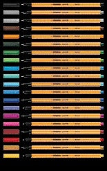 Fineliner STABILO Point 88 F bruin - 2