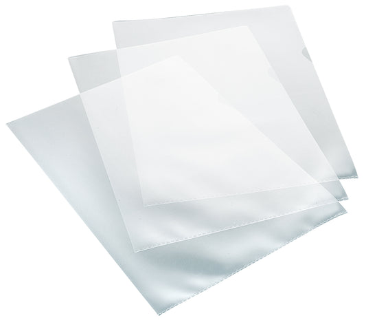 L-map Quantore A4 PP 0.12 mm, open bovenzijde, nerfstructuur